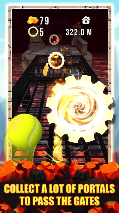 Tangkapan skrin Fireball Bouncing Master